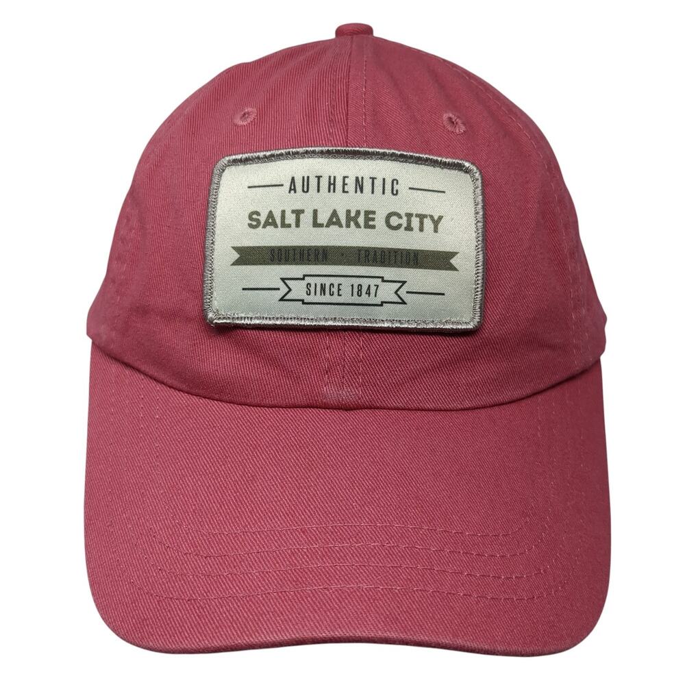Salt Lake City Patch Slideback Hat Pink One Size Adjustable Paramount